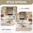 Modern Left-Arm Sofa With Larch Wood Frame And Microfiber Upholstery – Ideal For Living Rooms, Offices, And Lounges-679430326