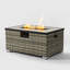 Rattan Fire Pit Table With Propane Tank Holder-114833152