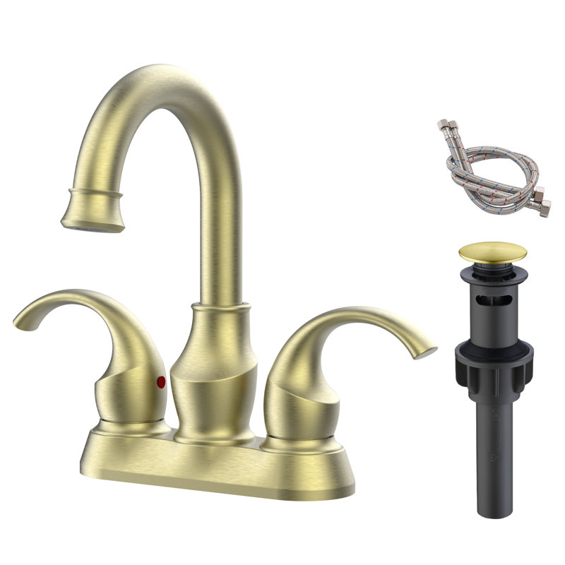 Robinet de salle de bain Centreset, Nickel brossé