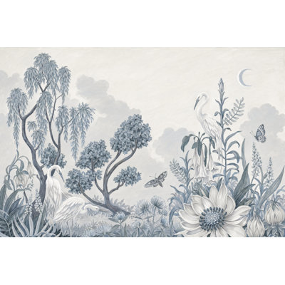 White Background Wallpaper Neutral Watercolor Wall Mural