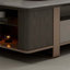 Table basse rectangulaire en acier au carbone gris