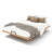 Solid Bamboo Platform Bed Frame with Support Slats-125069617-125069616