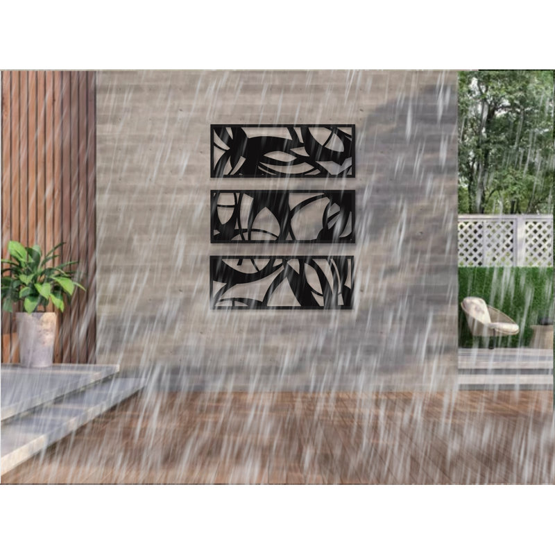 Modern Abstract Wall Decor on Metal