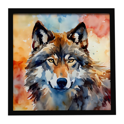 Wolves Wolf  Framed Metal Print
