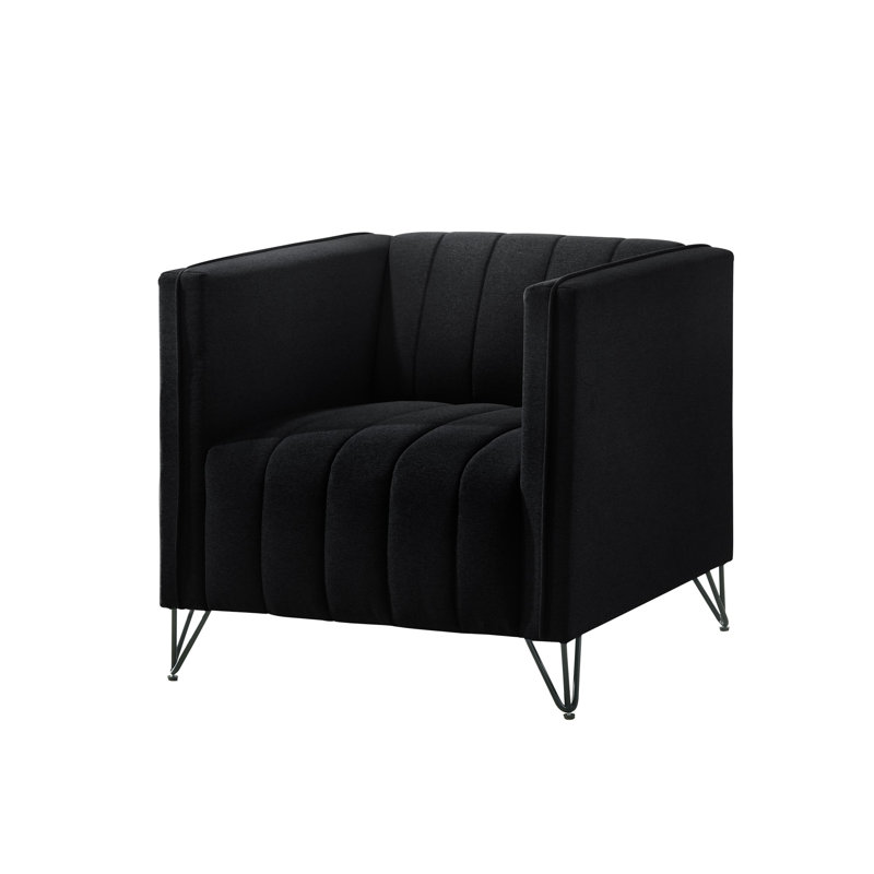 Fauteuil Chylee, Lin noir
