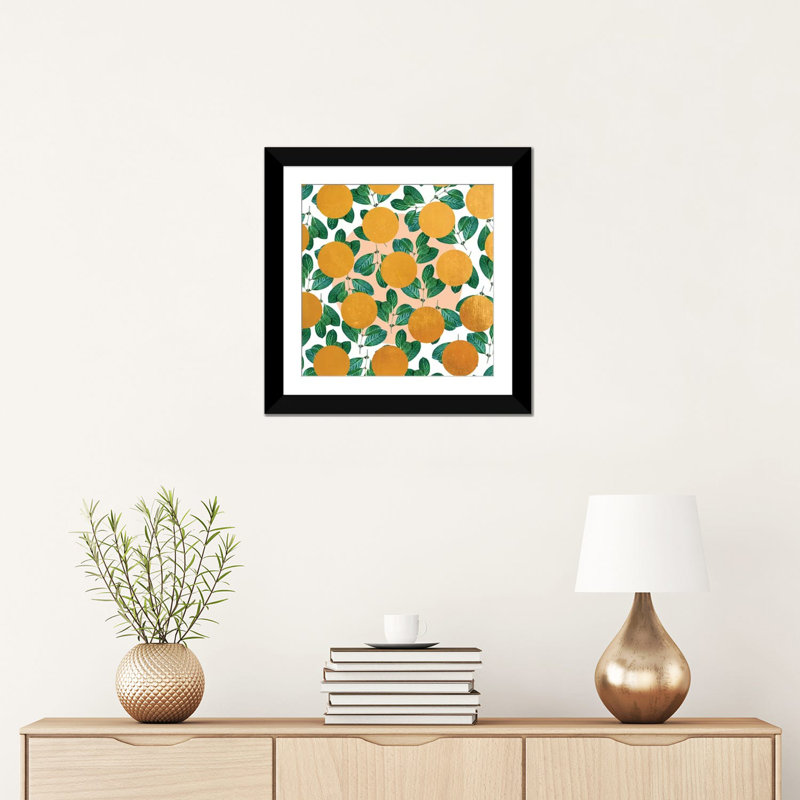 «Beverly», reproduction d'impression sur toile, H 16 po x l 16 po x P 1 po, Papier d'art encadré noir