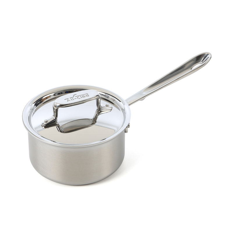 All-Clad D5 Stainless® Brushed Stainless Steel Saucepan with Lid, 2 qt.