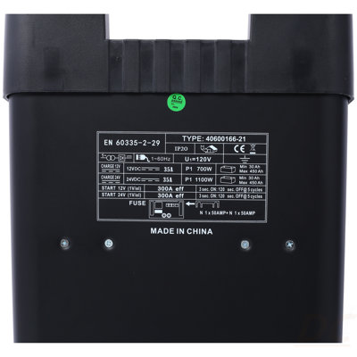12V & 24V Wheeled  Battery Charger Fully Automotive Battery Maintainer Jump Starter Dial Display Telescopic Handle