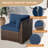 Avamay Rattan Sectional Seating Group with Cushions-1296695086-1295491802