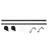 Debuono Adjustable Overall Width x 0.75" Diameter Single Curtain Rod-2104440512