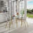 Harisan 4 - Person Glass Top Four Leg Dining Set-809913560-857395608