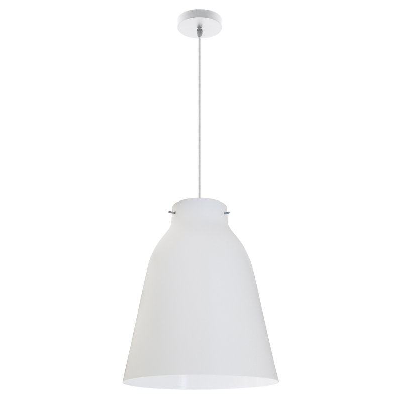 Mahendra 1 - Light Bell Pendant, White, White