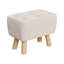41cm Wide Rectangle Solid Colour Footstool Ottoman