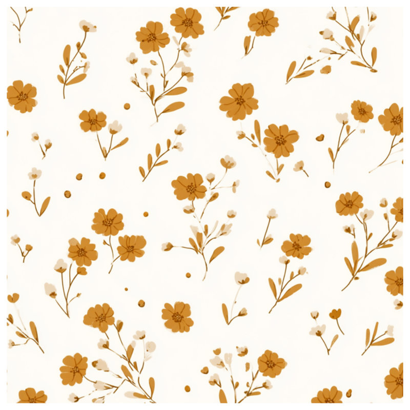Papier peint floral sur toile - motif mural en plusieurs tailles, 11 x 14 inches