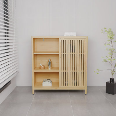 large-capacity single-door storage shelves