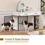 Manufactured Wood Dog House with 2 Doors-1032030629-1009026650
