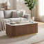 Table de salon rectangulaire brune 1pc