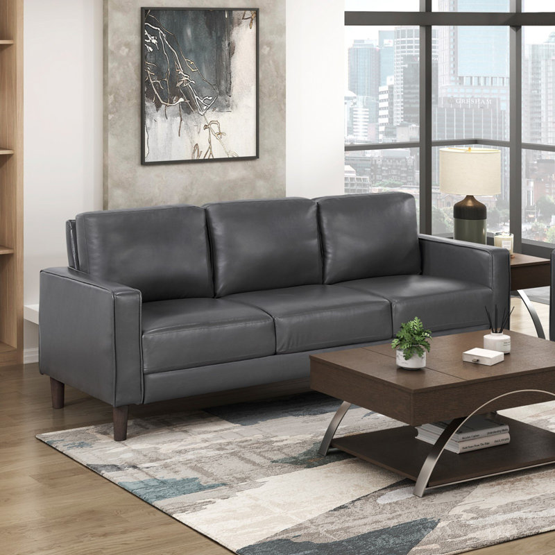 Causeuse de canapé 2 pièces Modern Living Room Furniture, Gris foncé