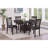 Illkirch Espresso Oval Extension Leaf Dining Table