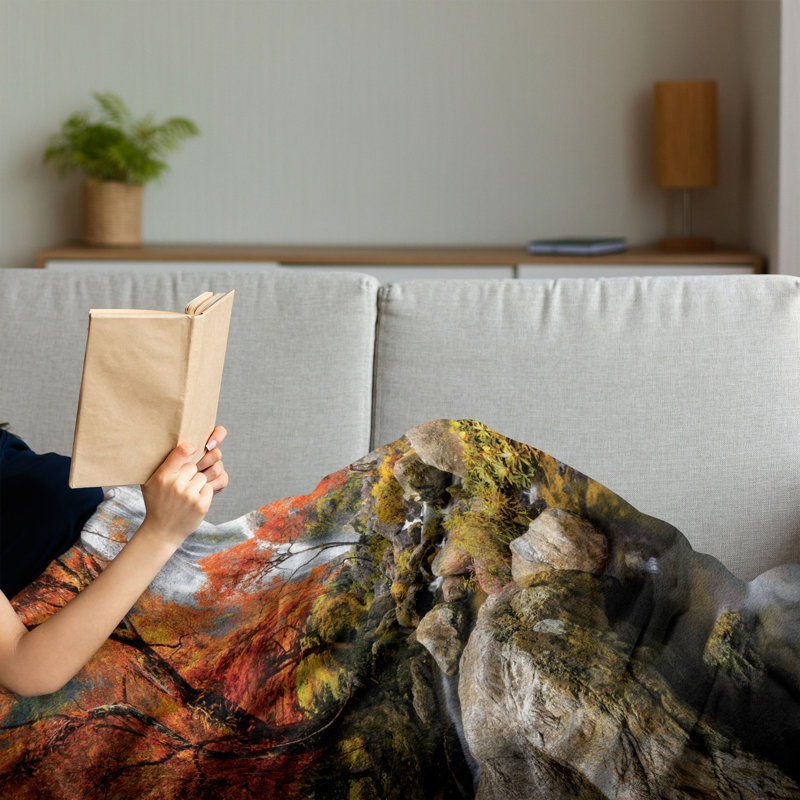 Hand Woven Throw Blanket, 50" x 70"