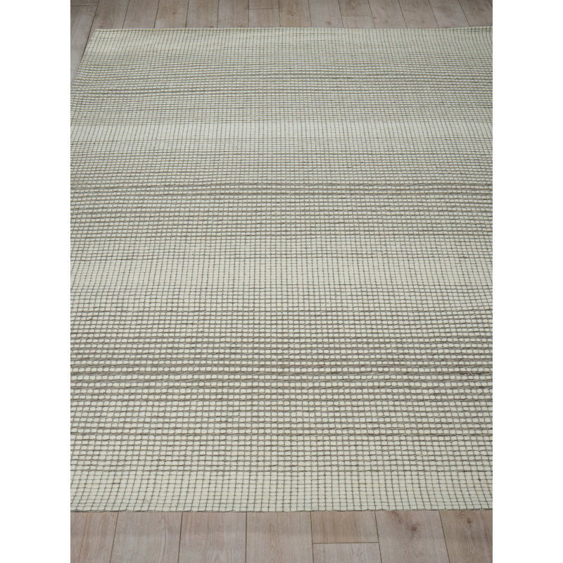 Metrix Hand Tufted New Zealand Wool Brown/Ivory Area Rug, 10'X14'