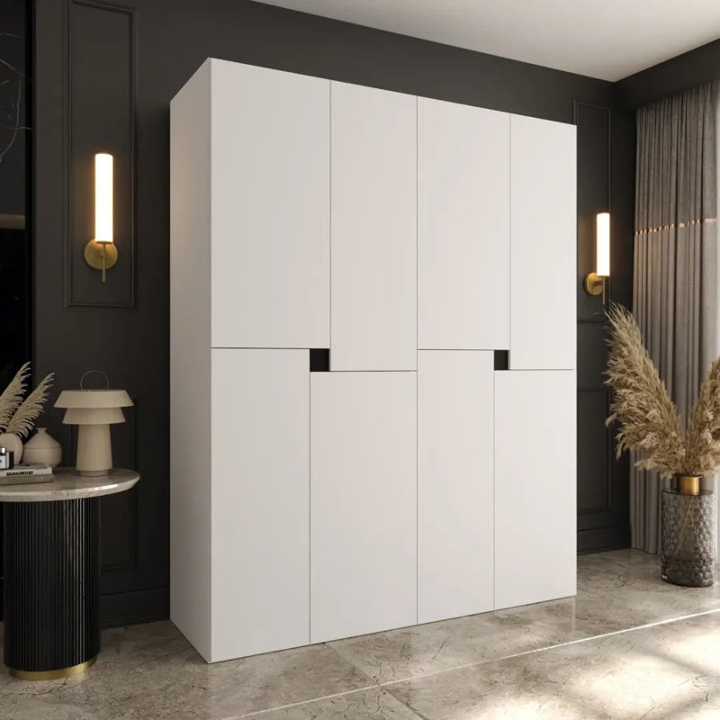 8 Hinged Door Wardrobe with Shelves