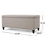 Rangement de blé avec housse en tissu - 40,89 po P x H 18,6 po, salle familiale, H