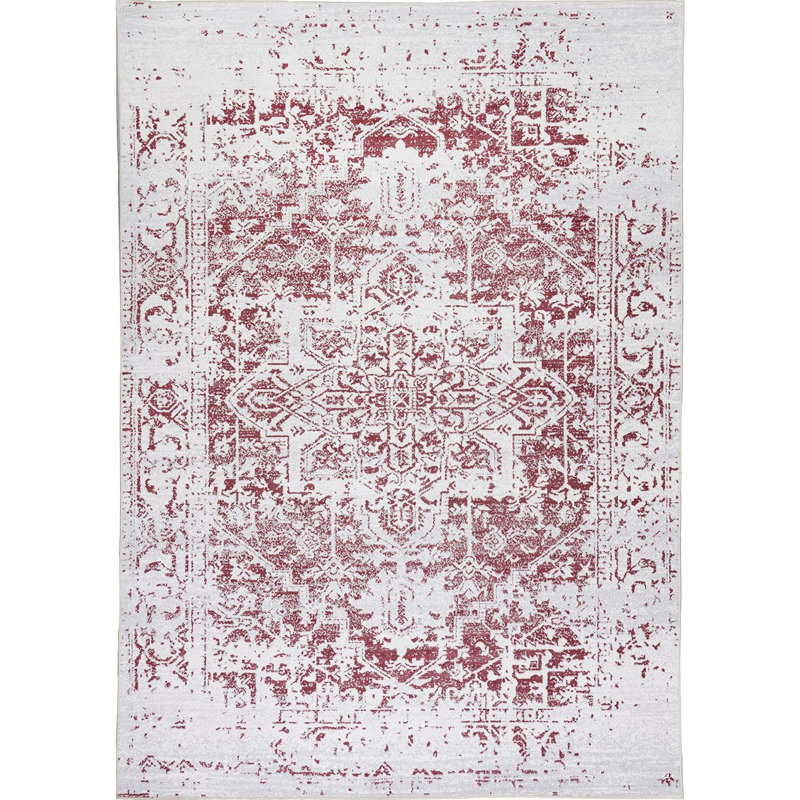 Jasik Washable Abstract Indoor Rug, Rectangle 4' x 6'