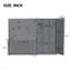 Grand lit escamotable mural avec placard, gris-1785025840