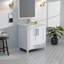 Meuble-lavabo avec plateau en marbre de Carrare-980688319