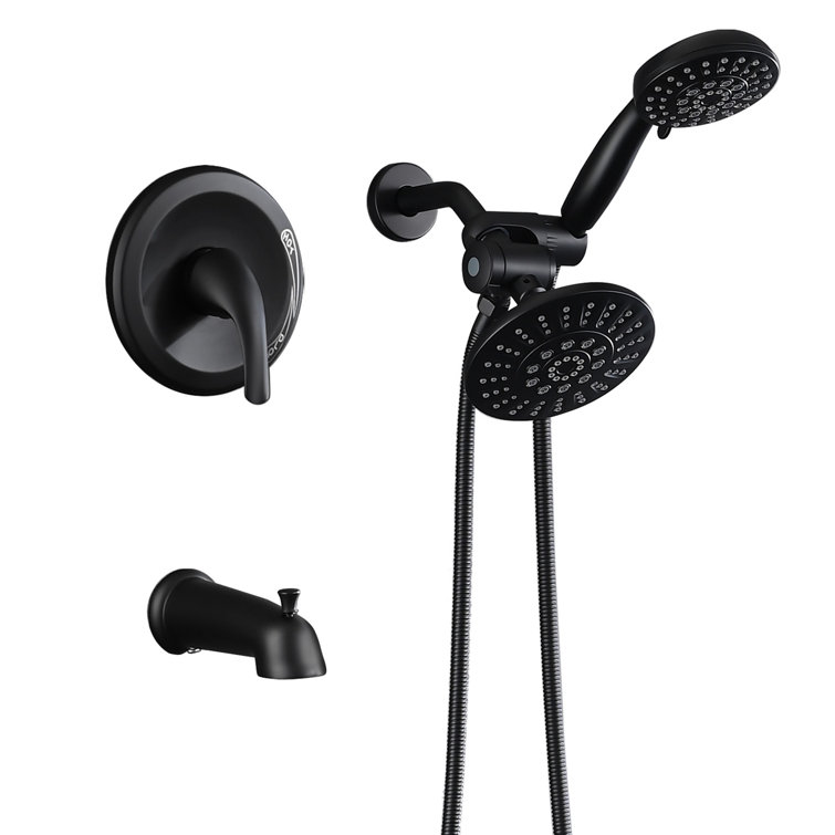 2 In 1 Shower Faucets Set With 6 Function Hand Shower & Tub Faucet