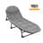 79" Oversized Folding Camping Cots Padded Sleeping Bed 6 Adjustable Positions