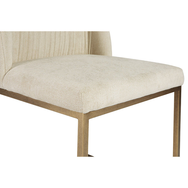 Nevin Upholstered Dining Chair, Muslin