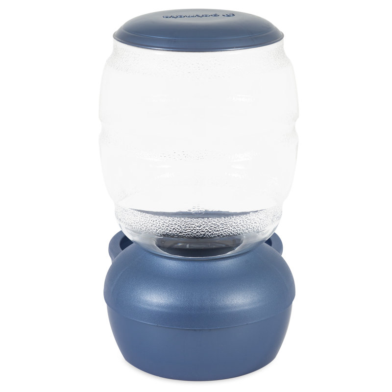 Blue 5 lb Gravity Pet Feeder with Microban