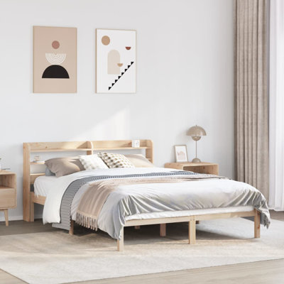 Aleida Solid Wood Storage Bed