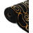 Contemporary Vincente Area Rug Black and Gold Color-423578272