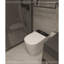 Toilette compacte compacte avec siège de bidet intégré, conception sans réservoir moderne avec profondeur de 23,25 po, chasse d'eau à ouverture automatique, siège chauffant, séchoir à air chaud instantané pour les petites salles de bain, blanc av