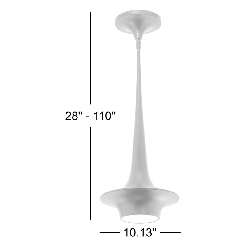 Hugo 1 - Light LED Unique/Statement Pendant, Black