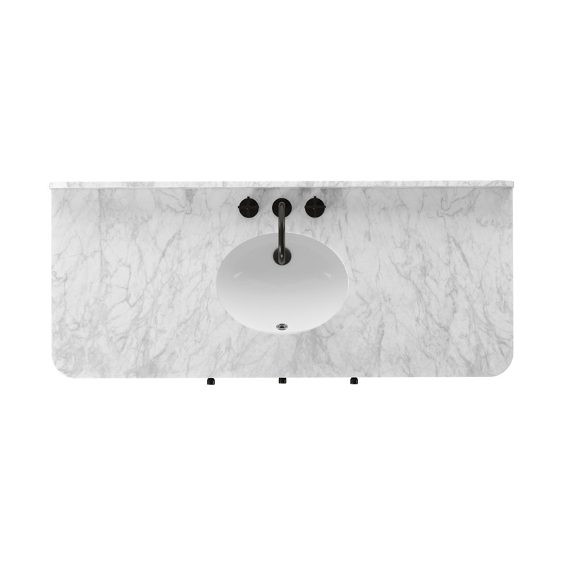 Malden Single Wide Vanity-Satin Espresso Oak