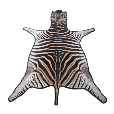 Shonteria Real Zebra Skin Rug - Felted
