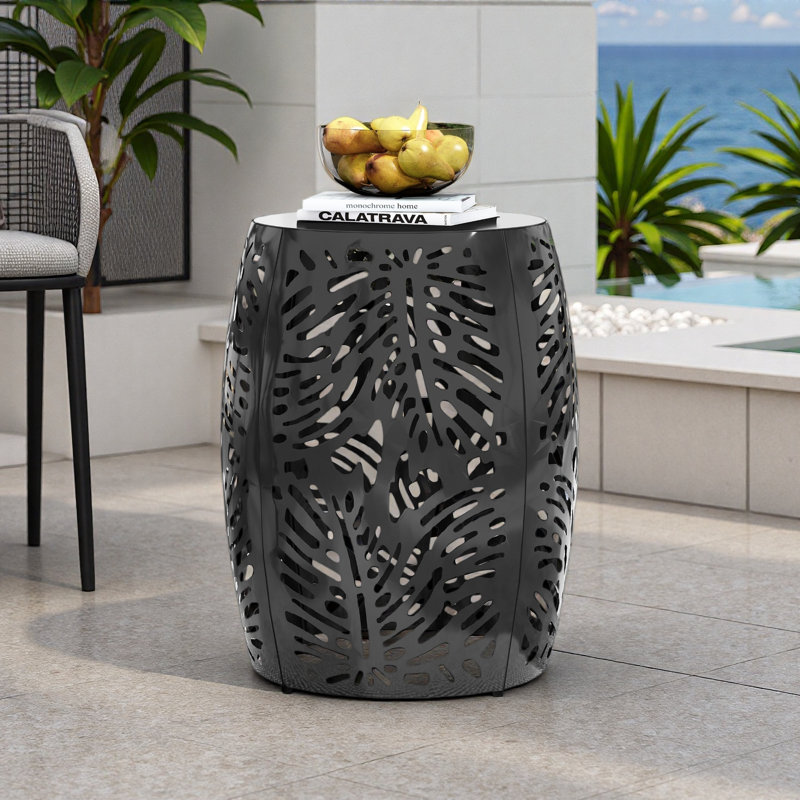 Table en métal - Grand, Noir