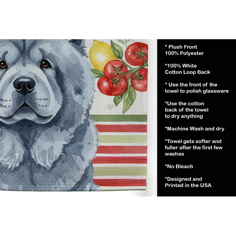Serviette de cuisine Blue Chow Chow, Blue Chow Chow
