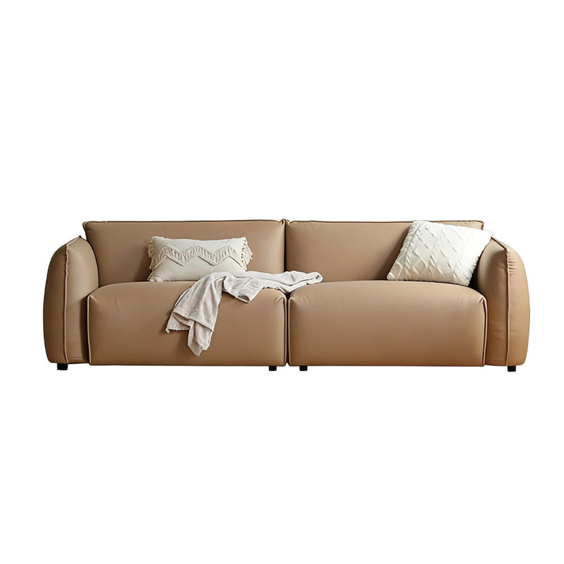 Canapé modulaire 100% polyester kaki, H 26,77 po x l 110,24 po x P 37,01 po, 4