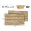 Panneau de lattes texturé grain de bois 24 po x 48 po-181116197