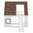 Wood Twin Size House Bunk Bed With Roof, Ladder And Slide