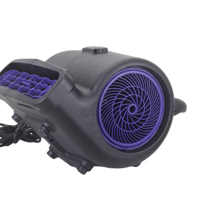 1/2 HP High Power Air Mover with 100 Copper Motor Heavy Duty Housing Multi Tilting Angle for Industrial Commercial Use ETL Listed with Carry Handle