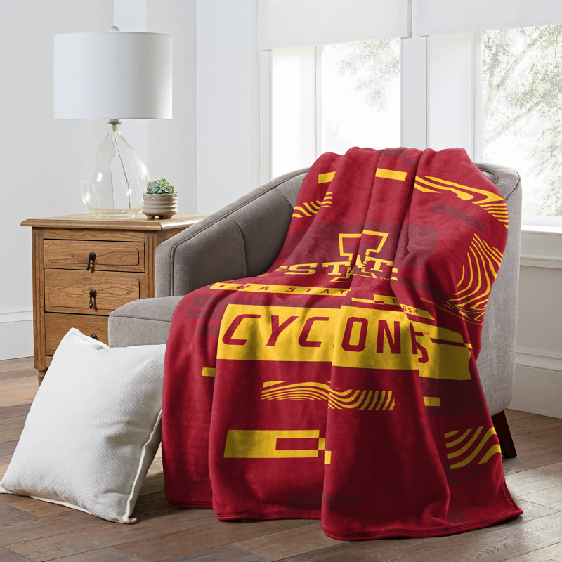 Throw Blanket, Red/Yellow, Iowa State Cyclones