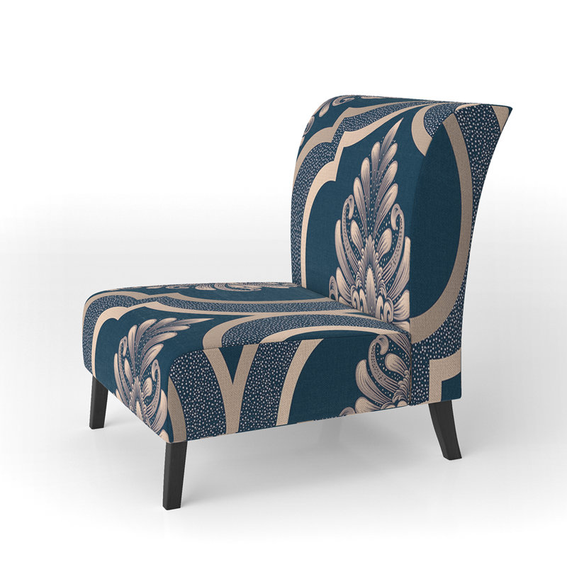Fauteuil de chambre Blue Damask