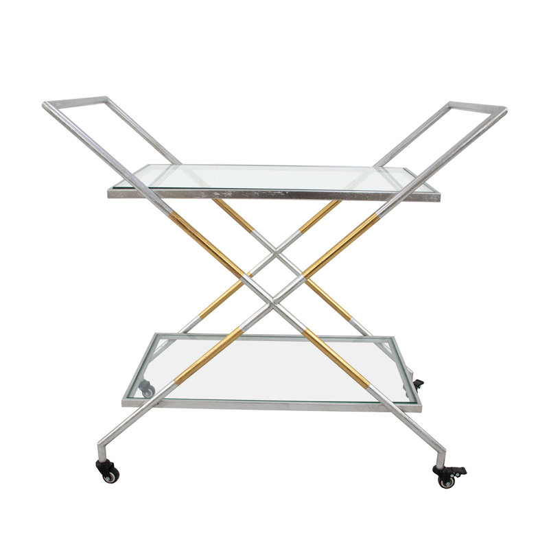 Lisa Bar Cart, Gold/Silver