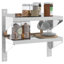 Hamida Stainless Steel Bracket Shelf-398641086